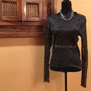 🍍Sheer black top🍍